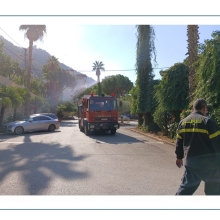 Démonstration des pompiers