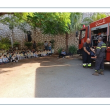 Démonstration des pompiers